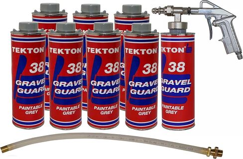 Gray Sprayable Automotive Undercoating for Cars and Trucks, Buses, RVs, Commerical Vehicles - Rubberized Paintable Under Coating (4 Cans Only) in Kuwait