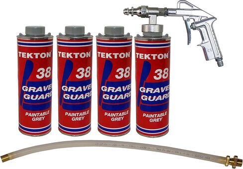 Gray Sprayable Automotive Undercoating for Cars and Trucks, Buses, RVs, Commerical Vehicles - Rubberized Paintable Under Coating (4 Cans Only) in Kuwait
