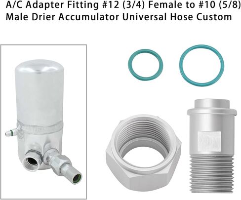 Artudatech A/C Adapter Fitting #12 (3/4) Female to #10 (5/8) Male Drier Accumulator Hose in Saudi Arabia