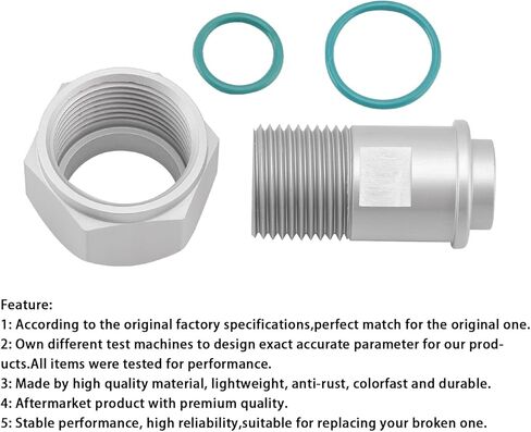 Artudatech A/C Adapter Fitting #12 (3/4) Female to #10 (5/8) Male Drier Accumulator Hose in Saudi Arabia