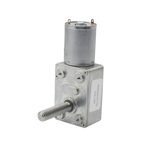 محرك تروس دودي JGY-370 DC، عزم دوران عالٍ 24 كجم. سم، دورة في الدقيقة منخفضة، عمود برغي M8 للإخراج 8 مم × 33 مم مع شفة، مغناطيس دائم 12 فولت (محرك فردي 30 دورة في الدقيقة DC24V) in Kuwait