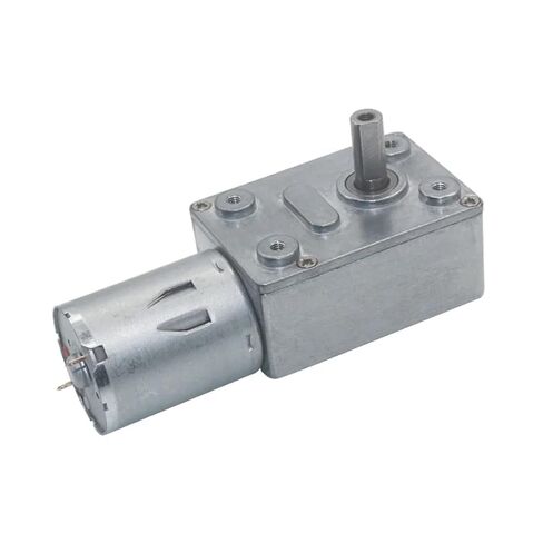JGY-370 محرك تروس دودي عزم دوران عالي، 25 كجم. سم، محرك كهربائي 12 فولت تيار مستمر مع علبة تروس مربعة، سرعة منخفضة 2 وات، رمادي (160 دورة في الدقيقة 6 فولت) in Kuwait