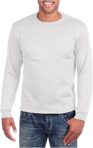 ToBeInStyle Men's Premium Fleece Lined Microfiber Thermal Long Sleeve Crewneck Shirt Top in Saudi Arabia