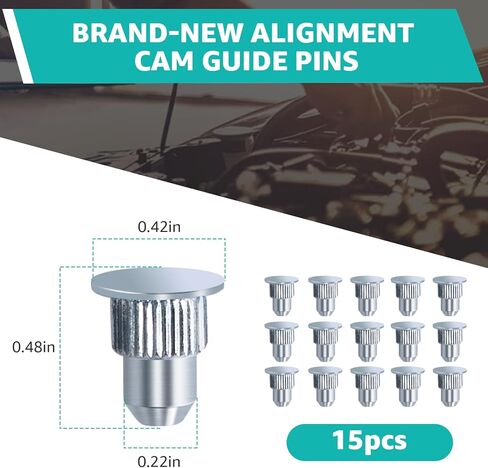 15 Pcs Alignment Cam Guide Pins Camber Pins Compatible with Chevrolet, Cadillac Escalade, GMC, Hummer H2 H3 Camber Alignment Pins in Kuwait
