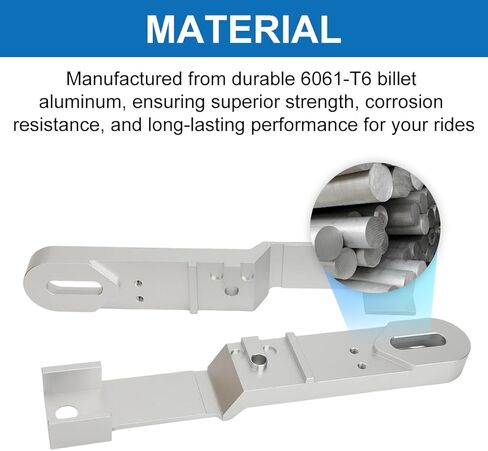 طقم تمديد ذراع التأرجح من AUTOVIC متوافق مع ماكينة الحلاقة MX650 SX500، امتداد محور توسيع 4 بوصة - 5 بوصة، فضي in Kuwait