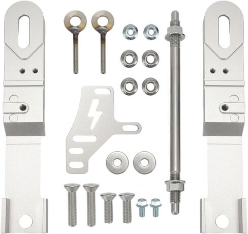AUTOVIC Swing Arm Extension Kit Compatible with Razor MX650 SX500, 4''-5'' Widening Axle Extension, Silver in Kuwait