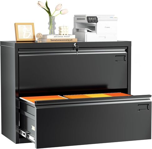 Intergreat 2 Drawer Fille File Filet ، خزانة ملفات المكتب الأبيض مع قفل ، 2 "W STEEL Wide Filed Progary Murser ، خزائن الملفات الأفقية لمكتب المنزل ، رسالة/قانونية/F4/A4 in Kuwait