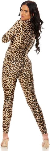 Forplay Women's Leopard Zipfront Catsuit in Saudi Arabia