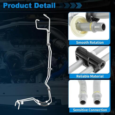 Inlet and Outlet Transmission Oil Cooling Line Assembly for Jeep Wrangler V6 3.8L 2007-2011 Transmission Cooler Line No.55056624AC/55056624AD in Kuwait