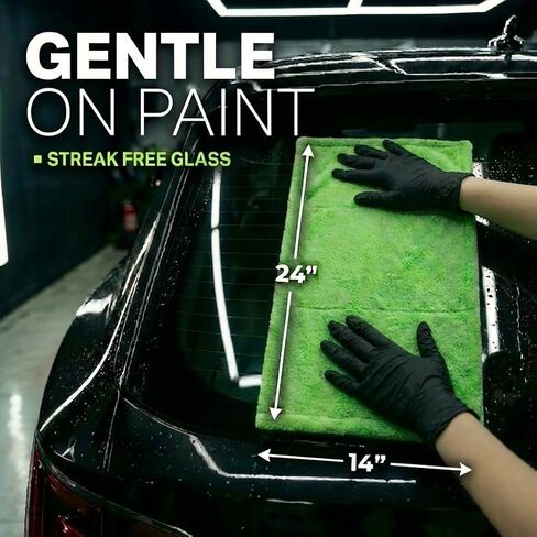 3pc Color-Coded Car Drying Towels (48"x24"/14"x24"/10"x10") 1200GSM Dual-Sided Twisted Loop & Coral Fleece - One Pass Save Time, Streak-Free, Scratch-Free for Cars, Trucks, SUVs in Saudi Arabia