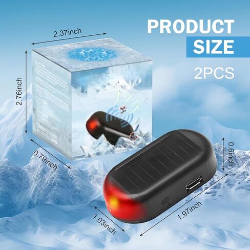 2 PCS Car Interference Antifreeze Instrument, Electromagnetic Car Snow Removal Device, Portable Anti-Frost Defroster Windshield Heater, Universal for Most Cars (Black) in Saudi Arabia