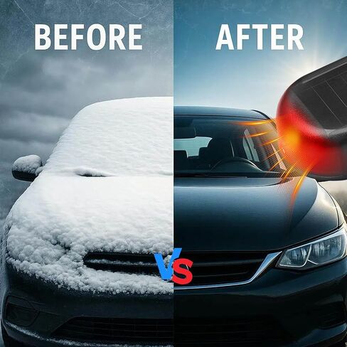 2 PCS Car Interference Antifreeze Instrument, Electromagnetic Car Snow Removal Device, Portable Anti-Frost Defroster Windshield Heater, Universal for Most Cars (Black) in Saudi Arabia