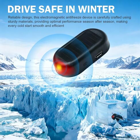 2 PCS Car Interference Antifreeze Instrument, Electromagnetic Car Snow Removal Device, Portable Anti-Frost Defroster Windshield Heater, Universal for Most Cars (Black) in Saudi Arabia