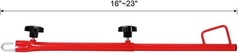 Universal Hatch Jammer Support Rod Replacement, 16" Retractable Car Door Holder for Trunk & Liftgate, Heavy-Duty Steel Automotive Repair Tool for Painting Polishing Maintenance, Red in Saudi Arabia
