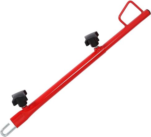 Universal Hatch Jammer Support Rod Replacement, 16" Retractable Car Door Holder for Trunk & Liftgate, Heavy-Duty Steel Automotive Repair Tool for Painting Polishing Maintenance, Red in Saudi Arabia