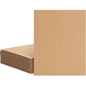 50 Pack Corrugated Cardboard Sheets 6x9, Flat Packaging Inserts for Packing, Shipping, Mailing (2mm Thick) in Kuwait