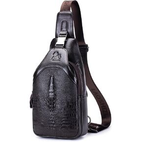 pundarika mens leather sling bags crossbody, man purses for manly men in Saudi Arabia