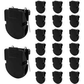 20 PCS Cubicle Clips, Plastic Cubicle Clips for Fabric Walls for Hanging Photos, Notes, Memos(Black) in Kuwait