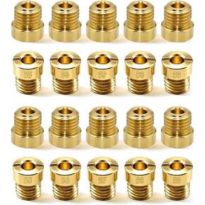 1/4-32 50-59 Sizes Gas Main Jets Assortment Kit Compatible with Holley Carburetors (20pcs Total: 2pcs Per Size) in Kuwait