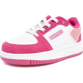 حذاء Nautica Girls Fashion - حذاء رياضي للتنس برباط منخفض للأطفال الكبار والأطفال الصغار (كعب عادي/نعل مسطح) in Kuwait