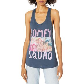 Disney Junior's Wreck-It-Ralph Comfy Squad Selfie Slim Fit, Scoop Hem Racerback Tank, Indigo, Large in Saudi Arabia
