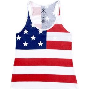 USA American Flag Juniors Tank Top (Juniors Medium) in Saudi Arabia
