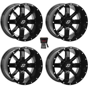 عجلات سيدونا هولو بوينت ATV باللون الأسود 14x8/14x10 Can-Am Commander Maverick Renegade Outlander Defender in Kuwait