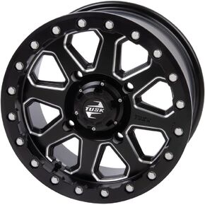 4/156 - عجلة Tusk Uinta Beadlock 15x7 5.0 + 2.0 مطحونة/أسود لـ Kawasaki Teryx KRX 1000 Trail Edition 2022-2025 in Kuwait