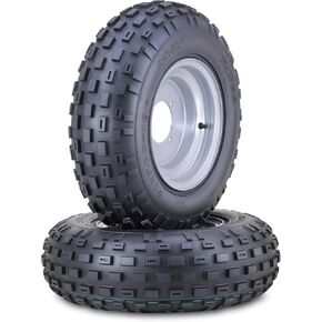 WANDA 21x7x10 Sport ATV Tire & Wheel with 4/110mm PCD 2+3 offset Silver Wheel 10015,PK 2 in Kuwait