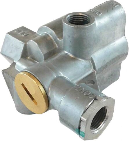 Brianna Auto Parts - BAP110800 - Single Reservoir Tandem Axle Trailer Spring Emergency Parking Brake Control Valve - Supply | Control | Delivery: 3/8" - Reservoir: 1/2" - Closing Pressure: 80 PSI in Kuwait