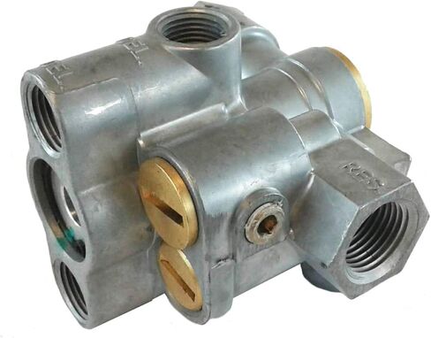 Brianna Auto Parts - BAP110800 - Single Reservoir Tandem Axle Trailer Spring Emergency Parking Brake Control Valve - Supply | Control | Delivery: 3/8" - Reservoir: 1/2" - Closing Pressure: 80 PSI in Kuwait
