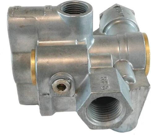 Brianna Auto Parts - BAP110800 - Single Reservoir Tandem Axle Trailer Spring Emergency Parking Brake Control Valve - Supply | Control | Delivery: 3/8" - Reservoir: 1/2" - Closing Pressure: 80 PSI in Kuwait