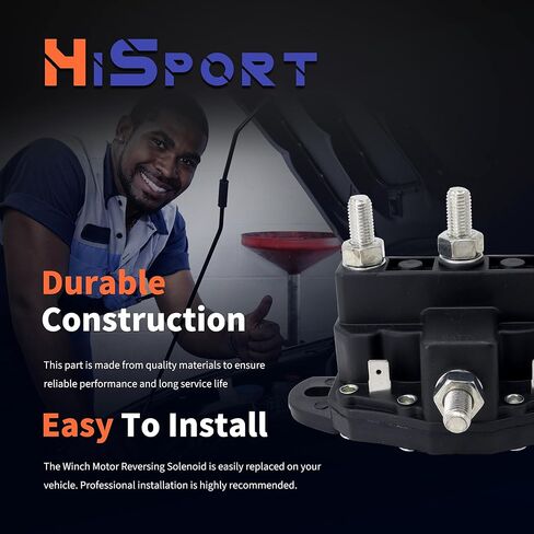 HiSport Relay Winch Motor Reversing Solenoid Switch - Duty 12V DC 6 Terminal 24450 214-1211A11 214-1231-A11 2141211A1106 214-1211A11-06 in Saudi Arabia