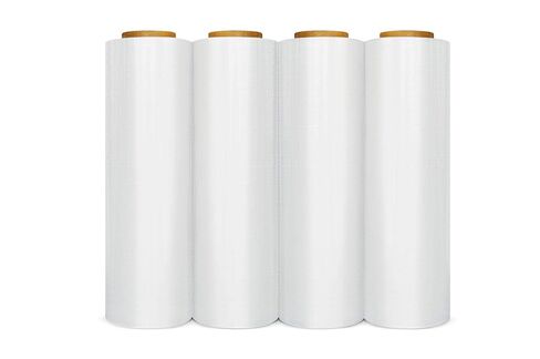 APQ 4 Rolls of Blown Hand Stretch Film 18" x 2000'. Clear Hand Stretch Wrap, 60 Gauge. Tear Resistant Residue Free Film for Moving, Shipping, Wrapping. Industrial Grade Pallet Shrink Wrap Film. in Saudi Arabia
