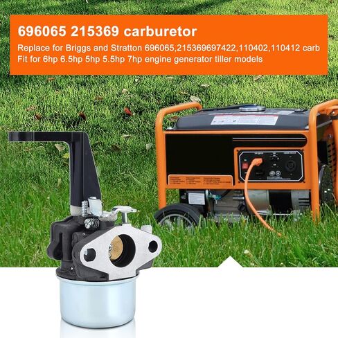 Hipa 696065 المكربن ​​استبدال 215369 697422 لـ Brigs and Straton 110402 110412 6HP 6.5HP 5HP 5.5HP 7HP مولد Intek محرك محرك الحارث مضخة مياه كارب مع حشوات التركيب in Saudi Arabia