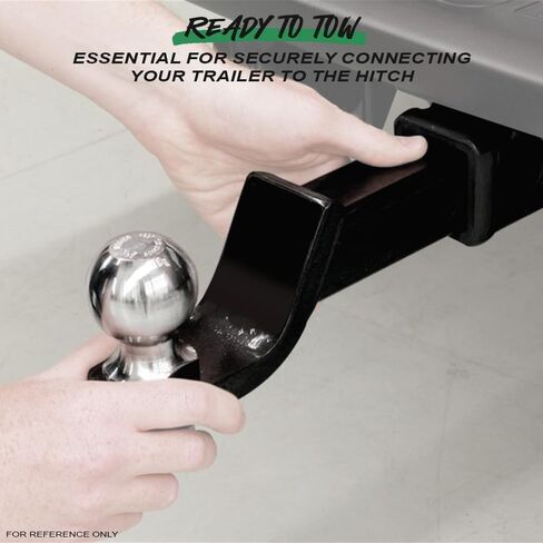 Class 3 III Black 2" Receiver Tube Rear Bumper Trailer Tow Hitch Towing Mount + 2 Inch Drop Loaded Ball Compatible with 20-25 Telluride in Saudi Arabia