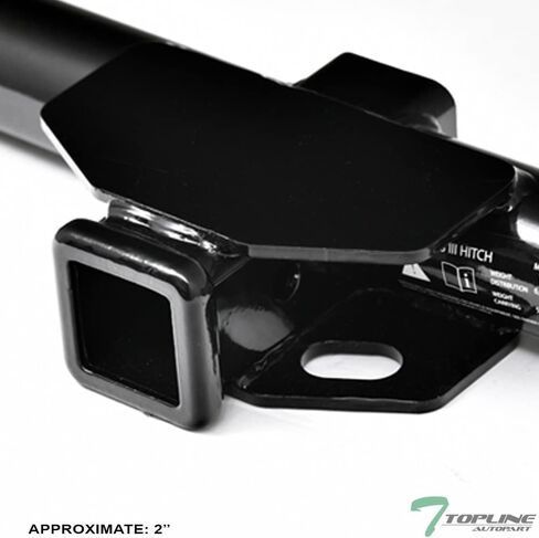 Class 3 III Black 2" Receiver Tube Rear Bumper Trailer Tow Hitch Towing Mount Compatible with 07-14 Toyota FJ Cruiser in Saudi Arabia