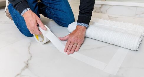 Rug Tape – Anti-Slip Double-Sided Carpet Tape, 1.9" x 100ft Roll – Heavy Duty Adhesive for Rugs on Hardwood, Tile & Vinyl – Clean Removal, Indoor & Outdoor Use in Saudi Arabia