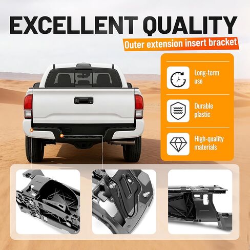 دعامة إدراج نهاية المصد الخلفي لجانب السائق متوافقة مع 2016-2023 Toyota Tacoma استبدال الجانب الأيسر لـ TO1104136 in Kuwait