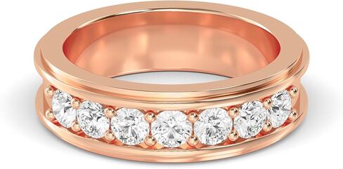 1-8 Carat (ctw) White Gold Round Cut LAB GROWN Diamond Mens Band (Color E-F Clarity VS2-SI1) in Saudi Arabia