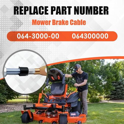 Brake Cable 064-3000-00 Compatible with Bad Boy Lawn Mower CZT 2013 / CZT Elite 2014-2015 / Stand-On 2012-2017 / ZT Elite 2013-2016 / Maverick 2016-2017 / Raider 2024-2025 in Saudi Arabia