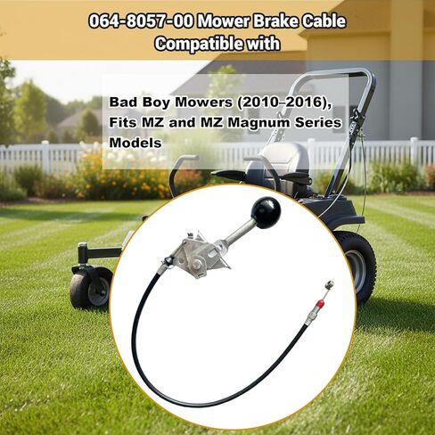 064-8057-00 كابل فرامل الجزازة، كابل فرامل من الفولاذ المقاوم للصدأ متوافق مع جزازات Bad Boy (2010-2016)، يناسب موديلات سلسلة MZ وMZ Magnum in Saudi Arabia