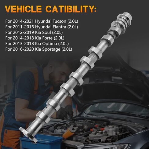 Intake Camshaft 24100-2E000 for Hyundai Tucson Kia Forte Soul 2014-2016 2.0L NU Engine Direct Fit Replacement OEM Spec in Saudi Arabia