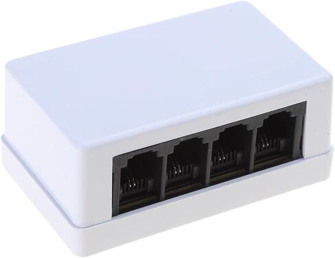 4-Way RJ45 to RJ11 Adapter Netword to Telephone Converter for Home and Office Use for Clear and Reliability Communication in Saudi Arabia