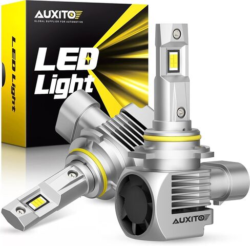 مصابيح AUXITO 9OO5، فائقة السطوع 30000LM 6000K بيضاء باردة مع مروحة تبريد، IP67، عبوة من 2 in Saudi Arabia