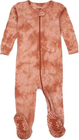 Leveret Kids & Toddler Footed Pajamas Boys Girls 100% Cotton Tie Dye 3 Months-5 Years in Saudi Arabia