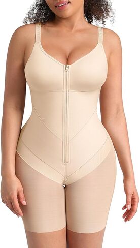 FeelinGirl Fajas Colombianas Moldeadoras Shapewear Tummy Control Postpartum Butt Lifting Body Shaper with Zipper Crotch in Saudi Arabia