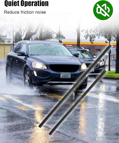 Front Windshield Wiper Blade Refill Kit Fit for Volvo XC60 B8 T8 SUV 2018 2019 2020 2021 2022 2023 2024 2025, Left Right Rubber Inserts Windscreen Blade Replace 31490722, 2PCS in Saudi Arabia