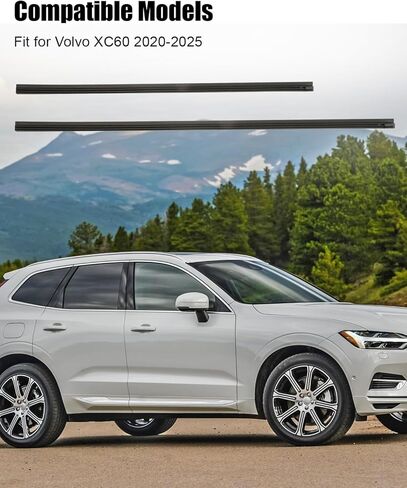 Front Windshield Wiper Blade Refill Kit Fit for Volvo XC60 B8 T8 SUV 2018 2019 2020 2021 2022 2023 2024 2025, Left Right Rubber Inserts Windscreen Blade Replace 31490722, 2PCS in Saudi Arabia