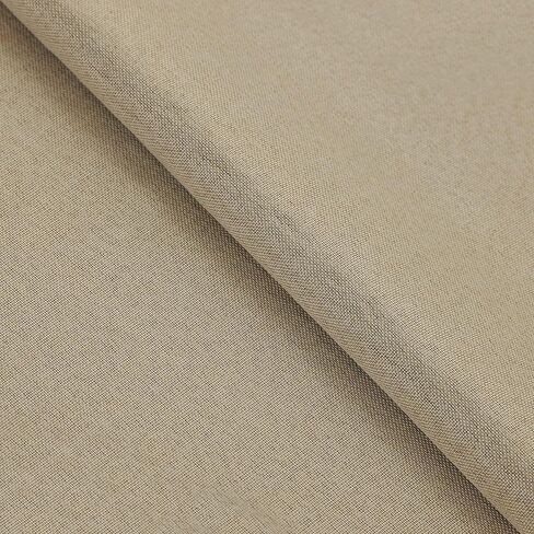 SUPERIOR Blackout Curtains, Room Darkening, Bedroom, Drapes, Kitchen, Living Room Window Accents, Sun Blocking, Thermal, 2 Pack, Linen Pattern Blackout Curtains, Set of 2, 26" x 84", Frosted Almond in Saudi Arabia